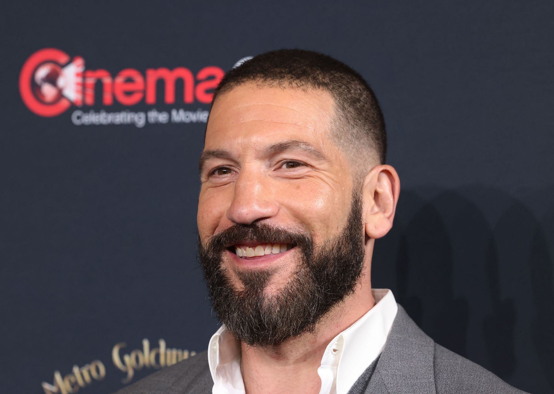 Jon Bernthal promotes the upcoming film "The Accountant 2" at the Amazon MGM Studios presentation. (Photo by Gabe Ginsberg/Getty Images)